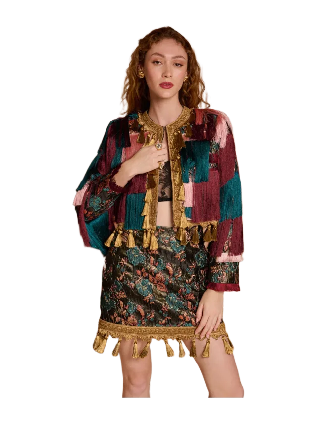 Sister Jane DREAM Escapade Fringe Cropped Jacket