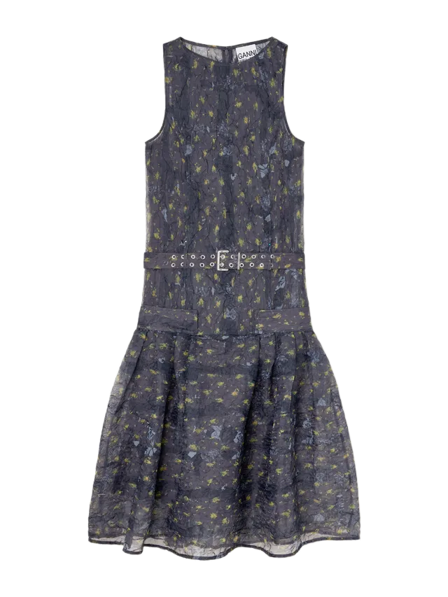 GANNI Dress in Shibori Organza