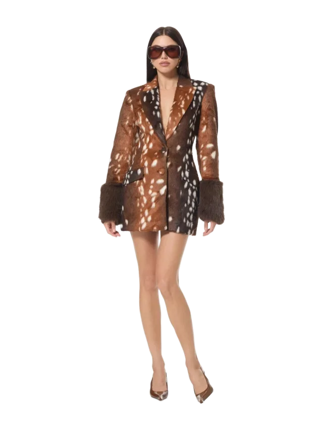 AFRM Edel Blazer - Bambi Hair Fur