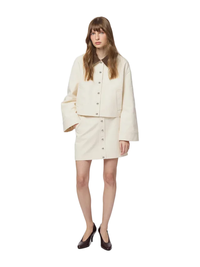 Apparis Ella Canvas Cropped Jacket
