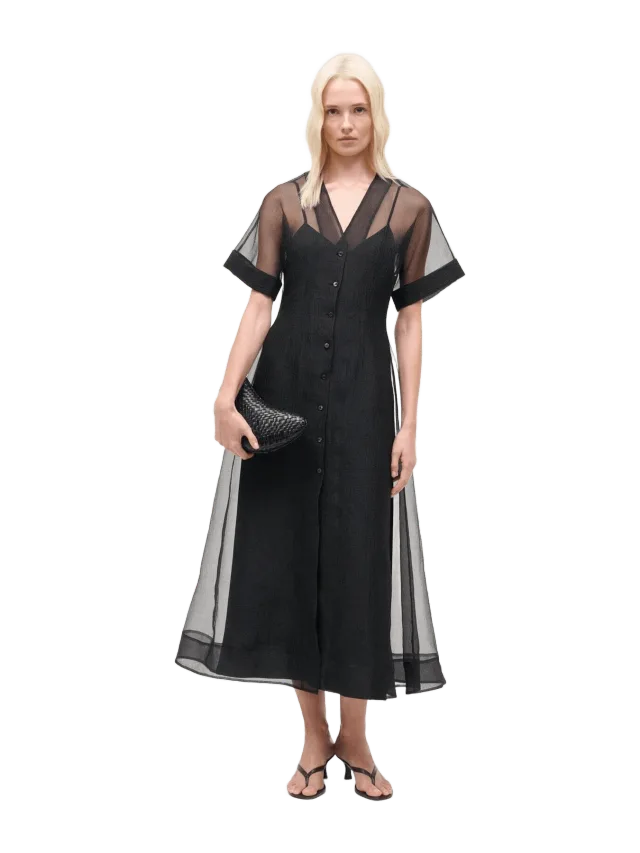 Staud ELLE DRESS | BLACK