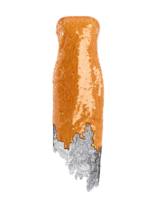 SIRAPOP Exclusive Keenan Strapless Sequin Dress
