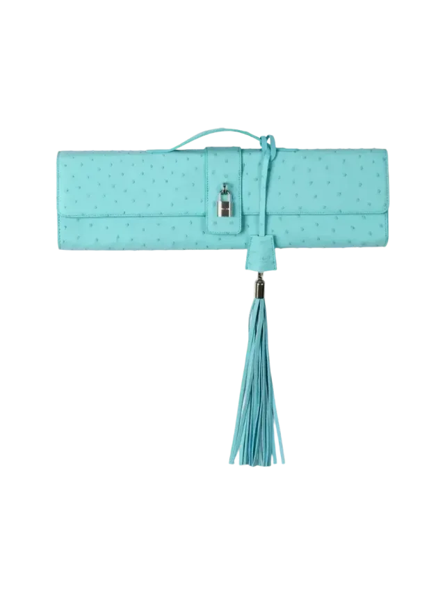 Fancì Club Extended Ostrich Long Clutch