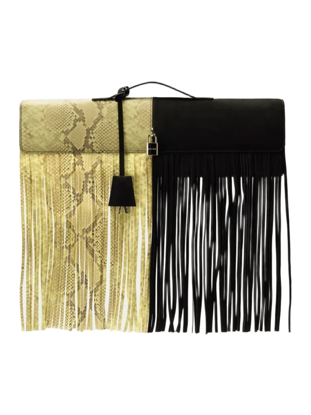 Fancì Club Extended Yinyang Fringe Long Clutch