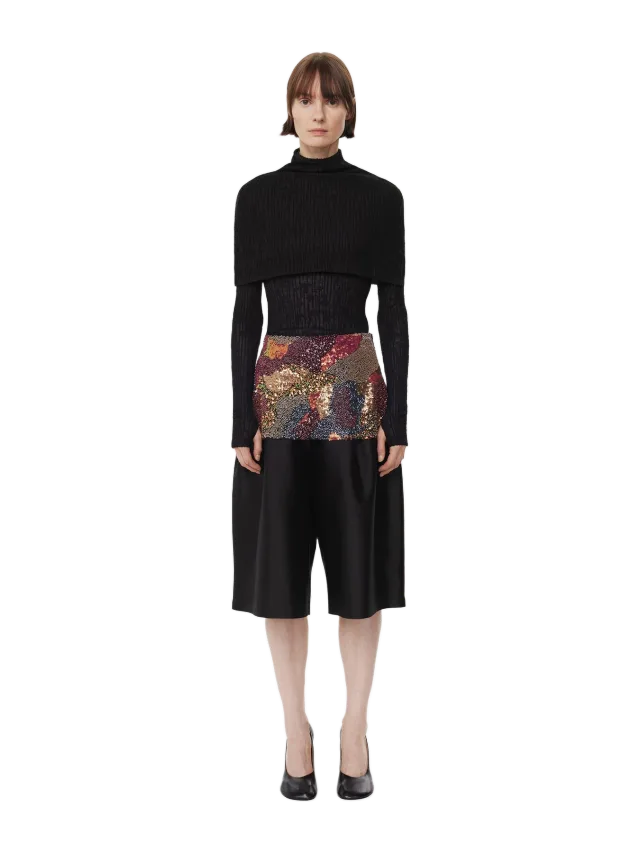 Alas Silk Fanfare Layering Skirt