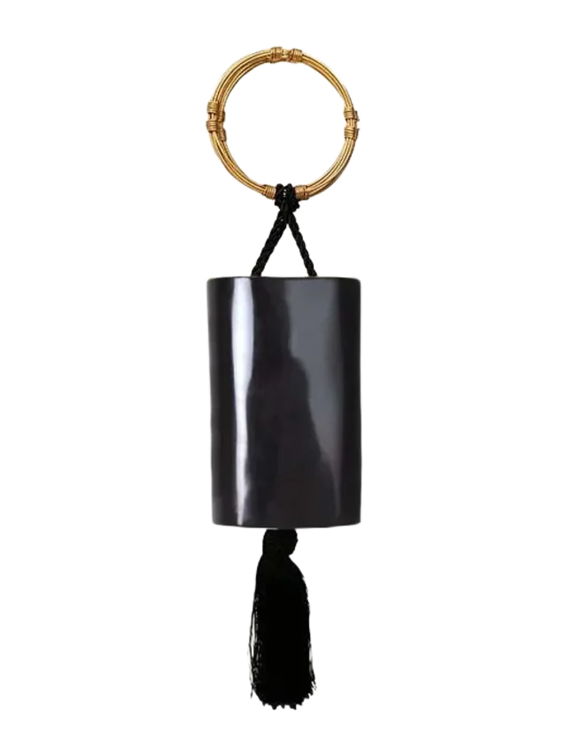 Sarah's Bag Favor Black Menottes Tassel Wristlet