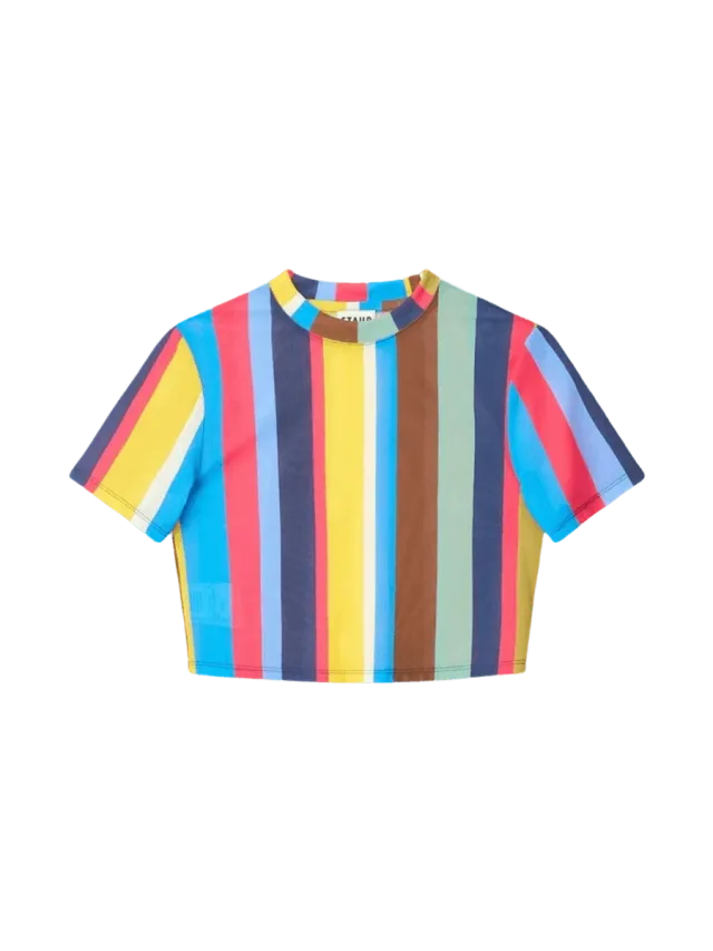 Staud FERNANDA COVERUP TOP | MARKET STRIPE