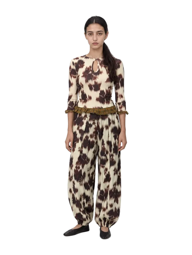 Carmen Says Field Floral Print Trousers
