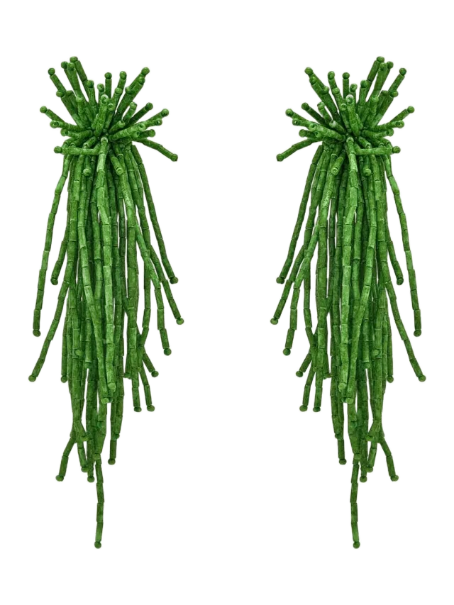 Oscar de la Renta Firework Tassel Earrings