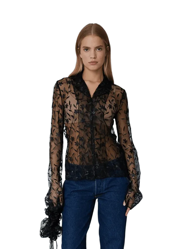OpéraSPORT FLORA SHIRT - BLACK