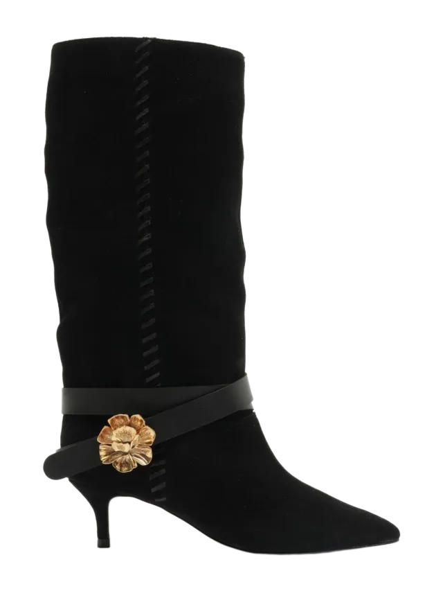 Farm Rio Flower Belt Kitten Boot