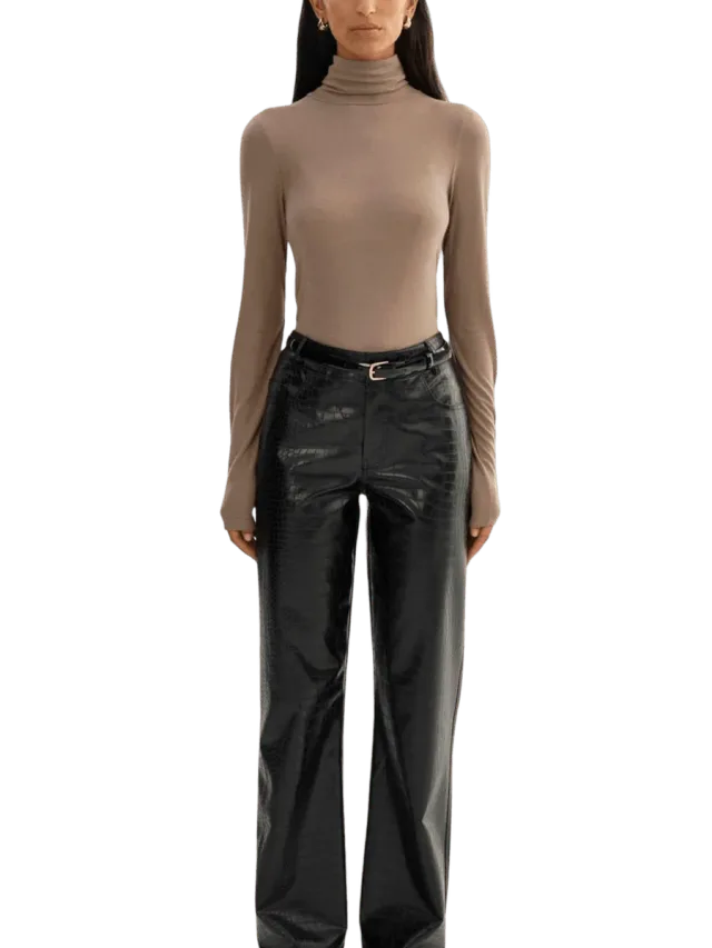 Lamarque FREJA | Faux Leather Croco Pants