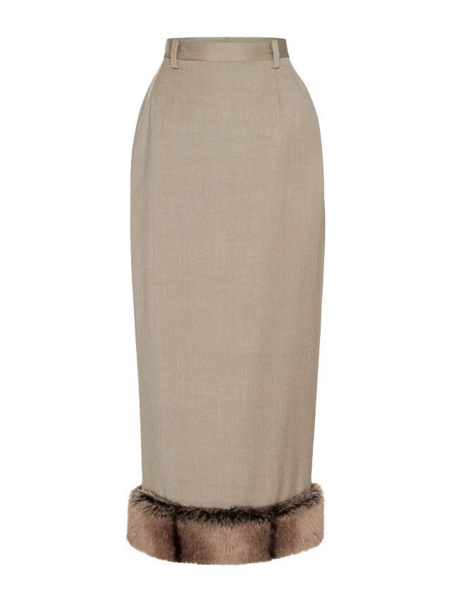 Mimchik Fur Trimmed Rosie Skirt