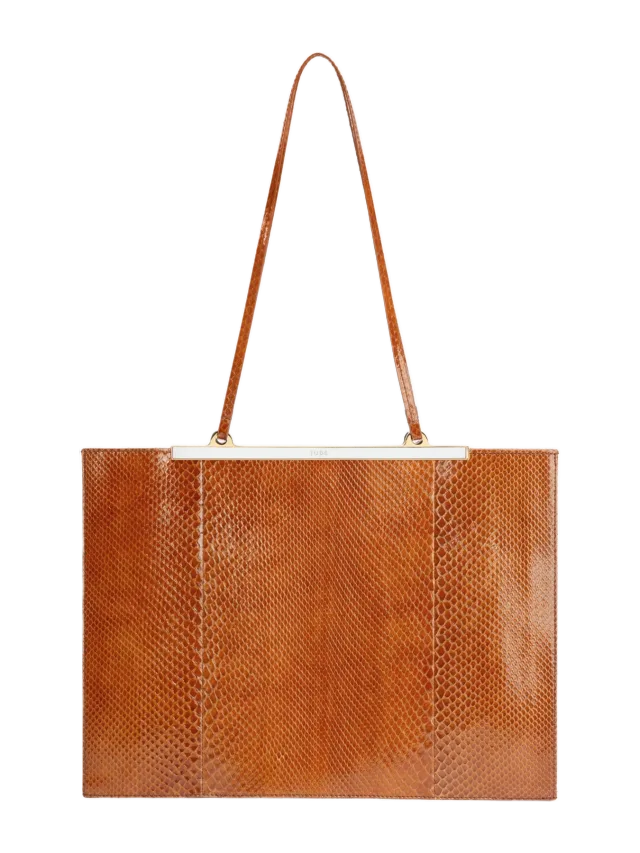 Jude the Brand Gaia Bag Tan Python Leather