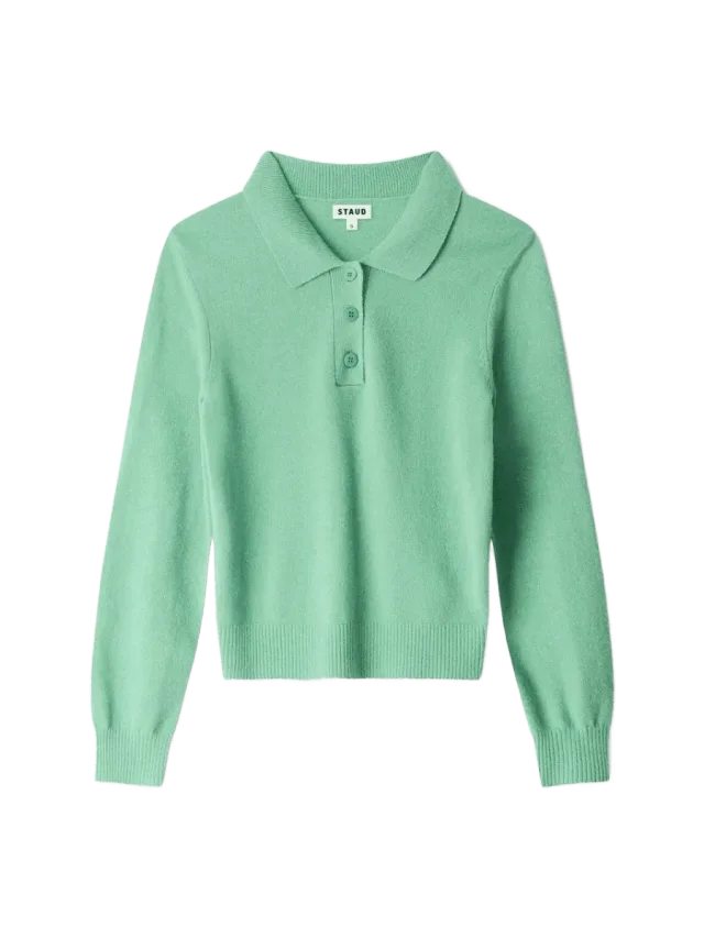 Staud GEMMA CASHMERE SWEATER | LEAF