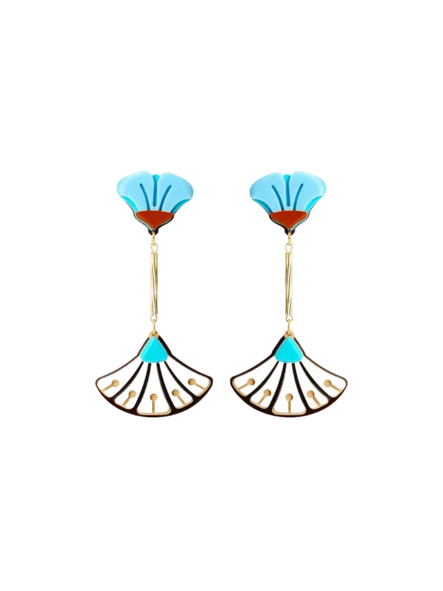 Gissa Bicalho GERBERA DROP EARRING