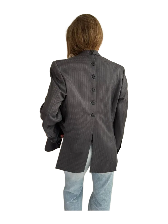 Havre Studio Grey pinstriped button back blazer