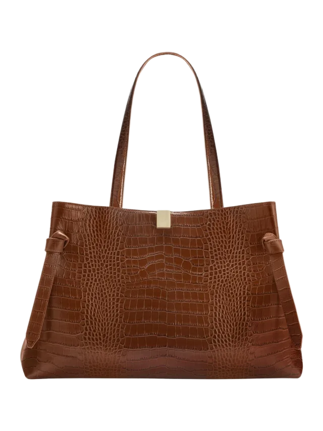 Yuzefi Gyoza Tote - Embossed Sierra Leather