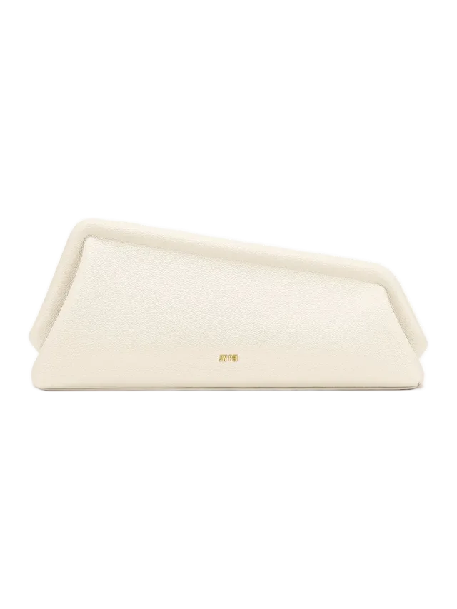 JW Pei Harlee Asymmetric Clutch - Ivory