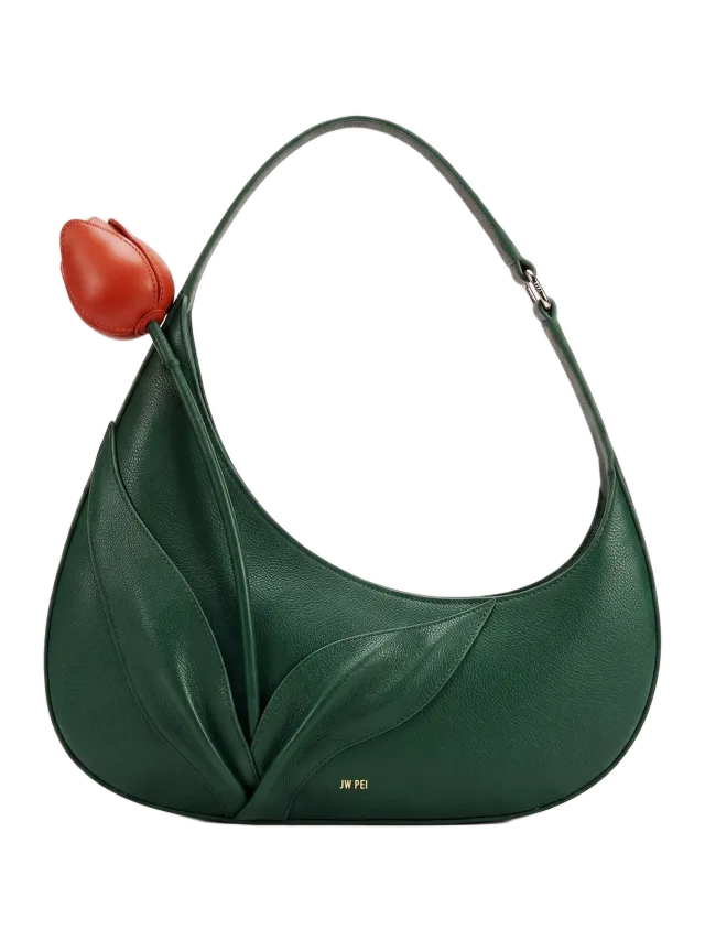 JW Pei Harlee Flower Shape Shoulder Bag - Forest Green