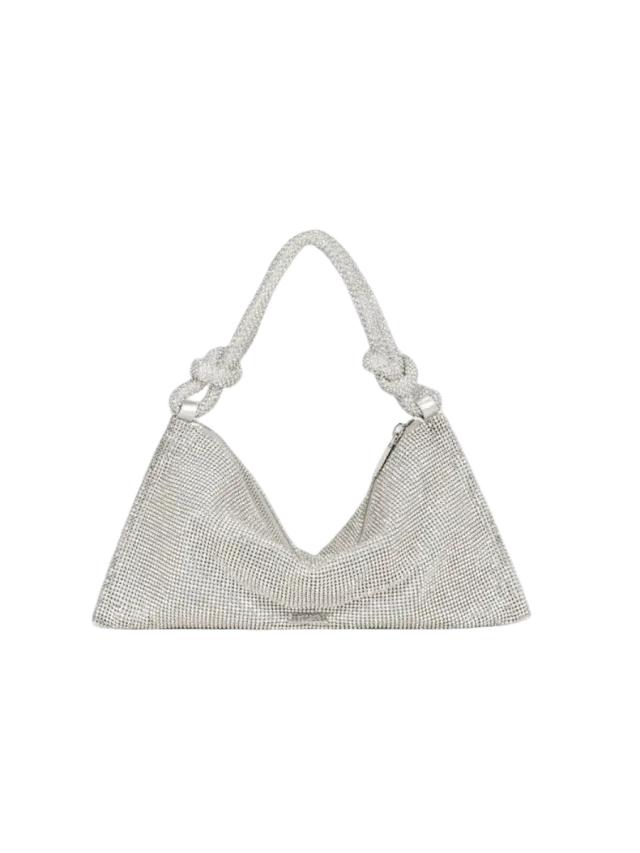 Cult Gaia HERA NANO RHINESTONE SHOULDER BAG - CLEAR