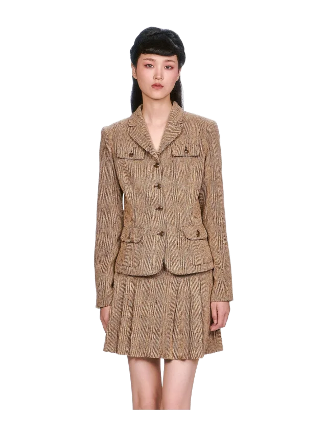 Anna Sui Herringbone Jacket