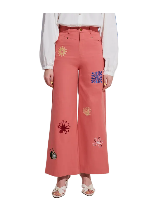 Sister Jane Island Life Embroidered Jeans