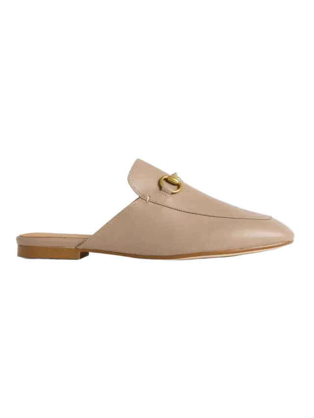 Quince Italian Leather Horsebit Loafer Mule