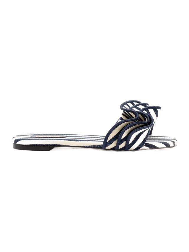 Larroudé Ivy Ruffle Flat