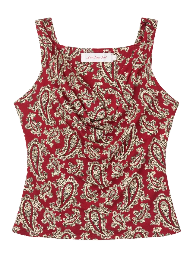 Lisa Says Gah Jean Top - Prairie Paisley