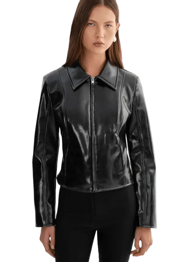 Lamarque JOYCE | Faux Patent Leather Jacket