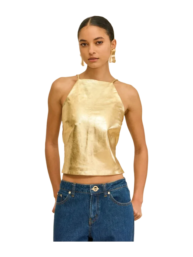 Cult Gaia JUHI TOP - GOLD