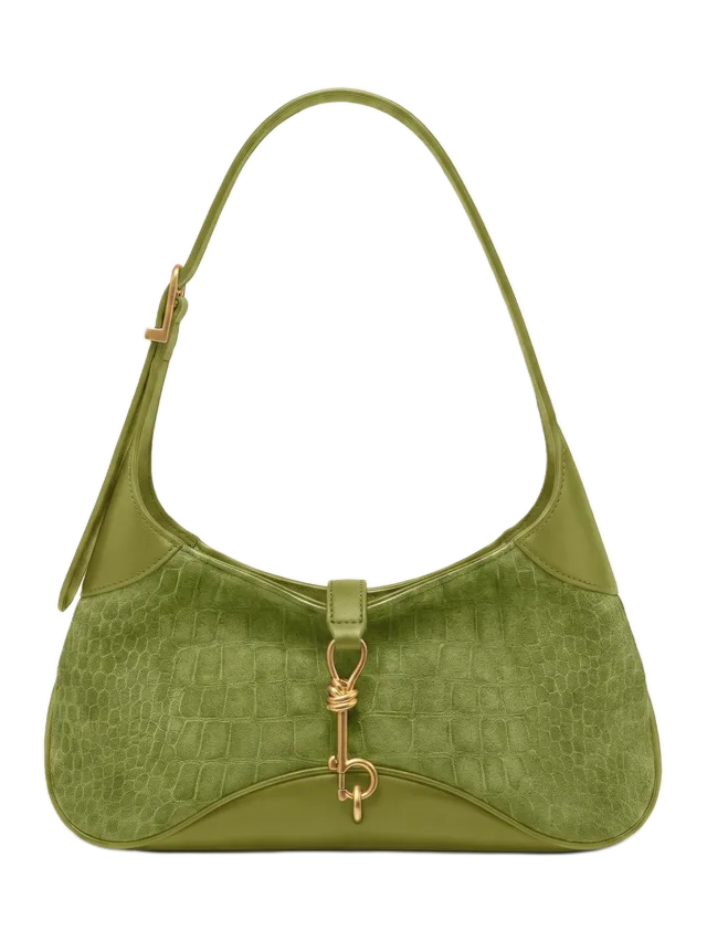 JW Pei Juliette Faux Suede Key Charm East-West Shoulder Bag