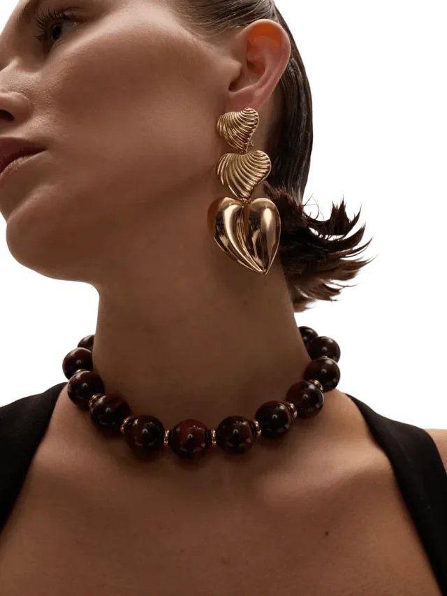 Lelet NY Juliette Heart Drop Earrings