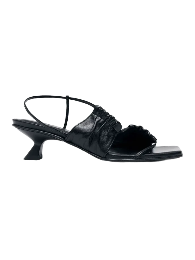 Alohas Juniper Black Leather Sandals