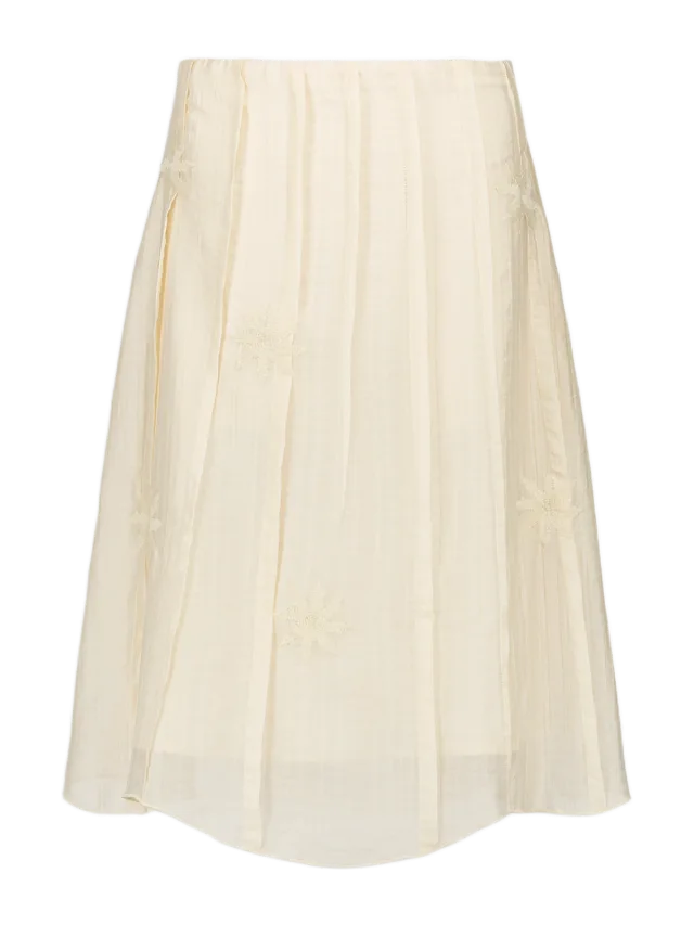 Saemdi KAIA FLORAL EMBROIDERED SKIRT