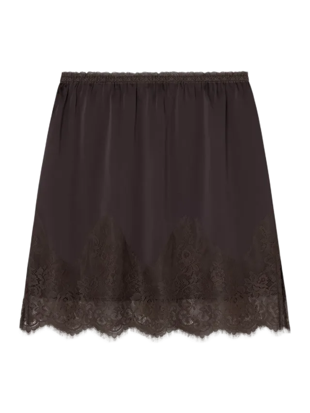 Mais X Frida Lace Skirt Black