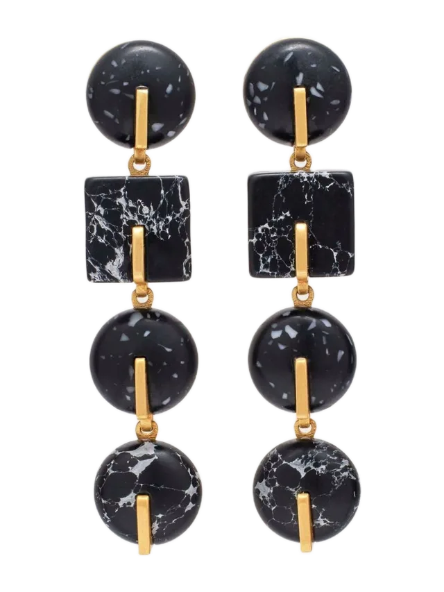 Cult Gaia LAGUNA EARRING - BLACK MULTI