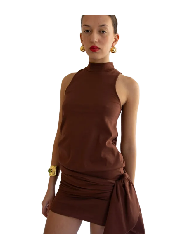 LAMIA LAGHA LAMIA LAGHA, Mina Dress, Brown