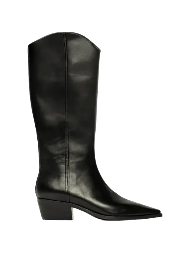 Black Suede Studio Lane 45 Boot