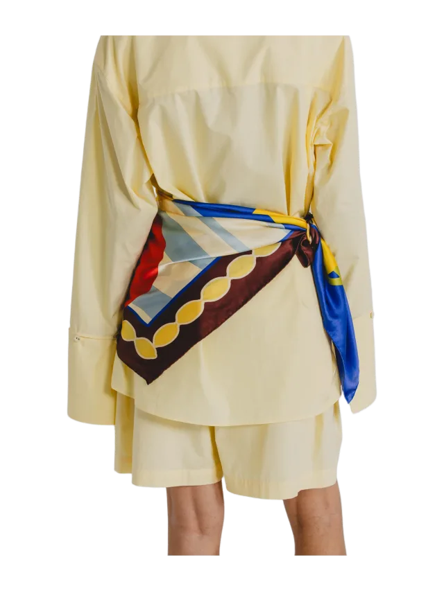 Alas Silk Large Silk Scarf 'Deli Chic'