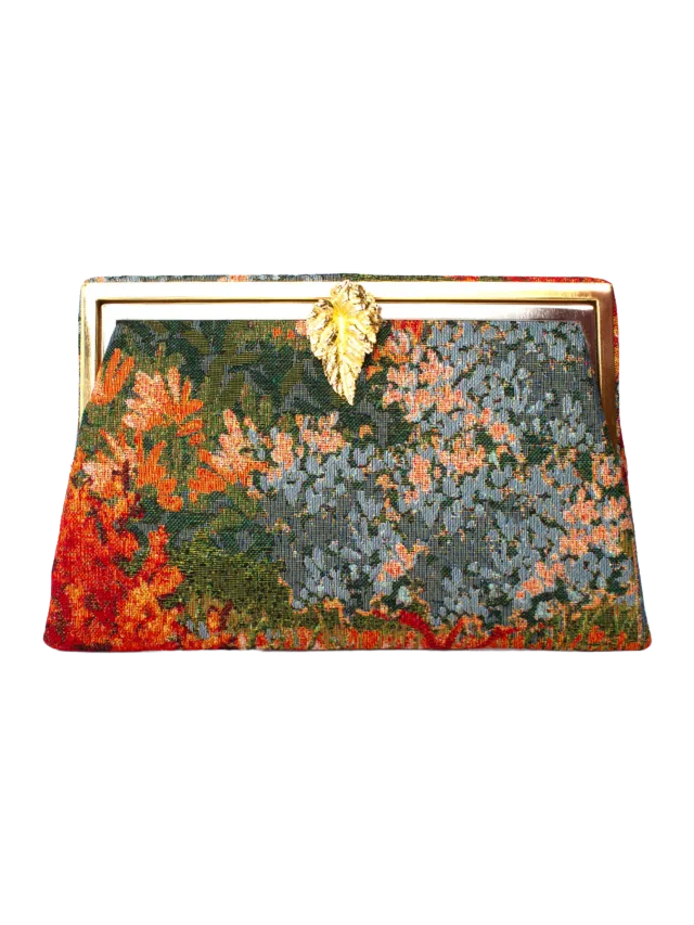 Sarah's Bags Leaf on Autumn Field Grace Clutch