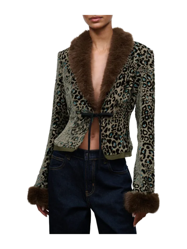 Staud Leon Velvet Blazer
