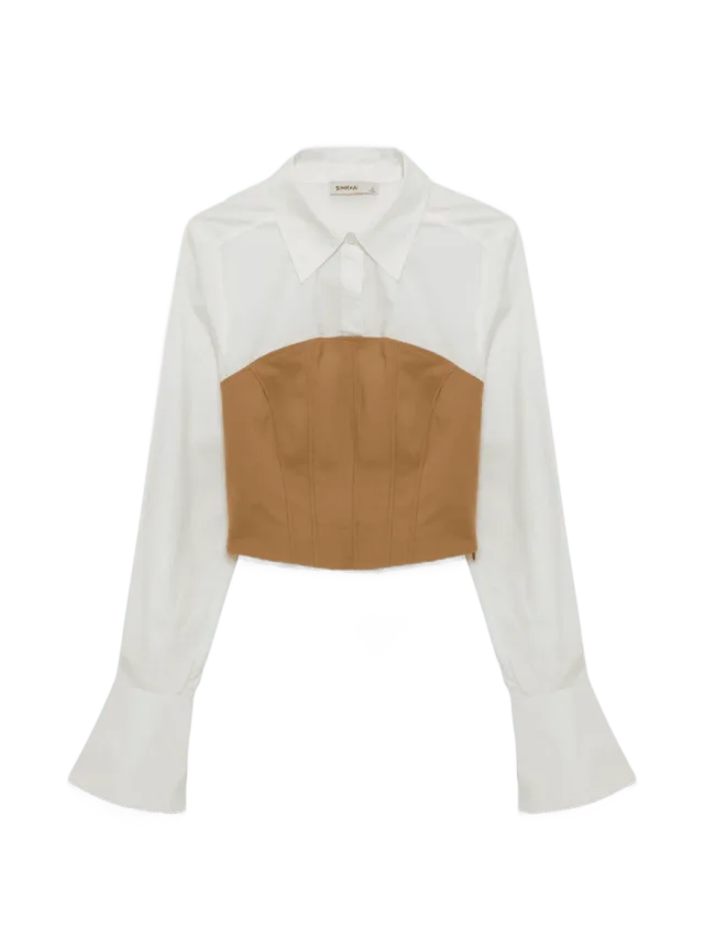 Lidey Cotton Combo Top