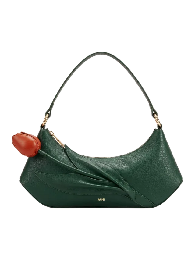 JW Pei Lily Flower Shape Shoulder Bag - Forest Green