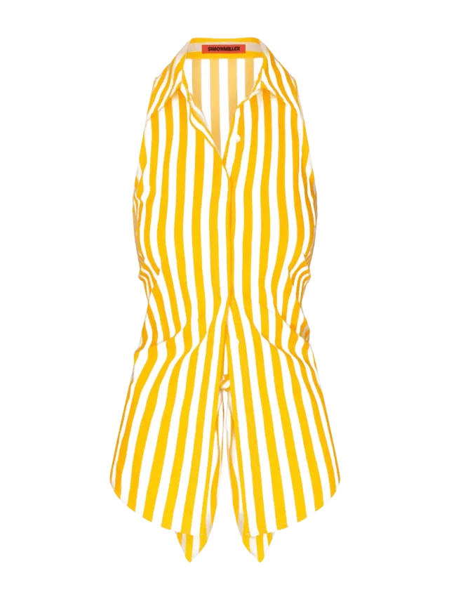 Simon Miller Loch Sleeveless Poplin Button Up