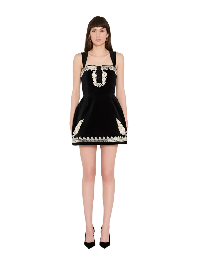 Amanda Uprichard Lottie Dress in Velvet