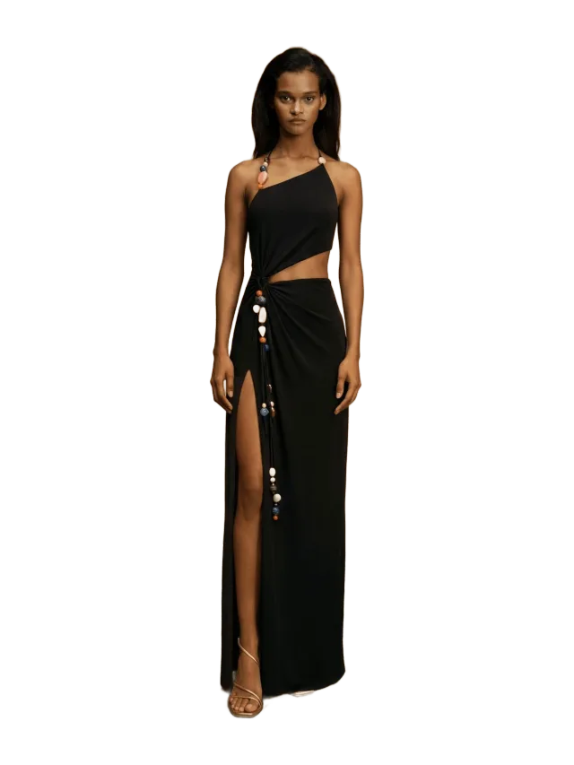 Cult Gaia MACIE GOWN - BLACK