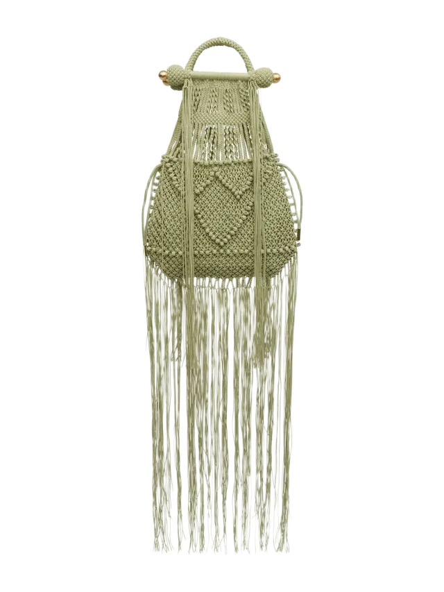 MACRAME FRINGE BAG