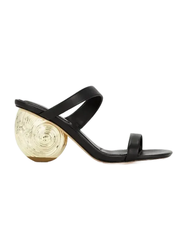 SIMKHAI Marion Metallic Leather Shell Heel